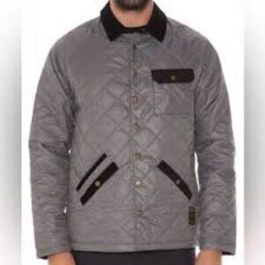 Coalatree Organics The Quilted Heritage Chore Jacket Gray Medium